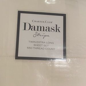 Brand new charter club Twin extra long cream color.